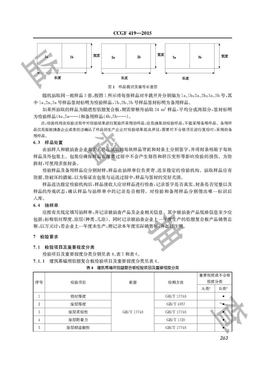 铝塑复合板产品质量监督抽查实施规范